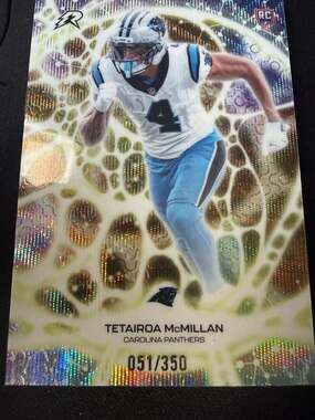 2026 Topps ProtonyxTetairoa McMillan Panthers Rookie Card #PT-9 Numbered 051/350